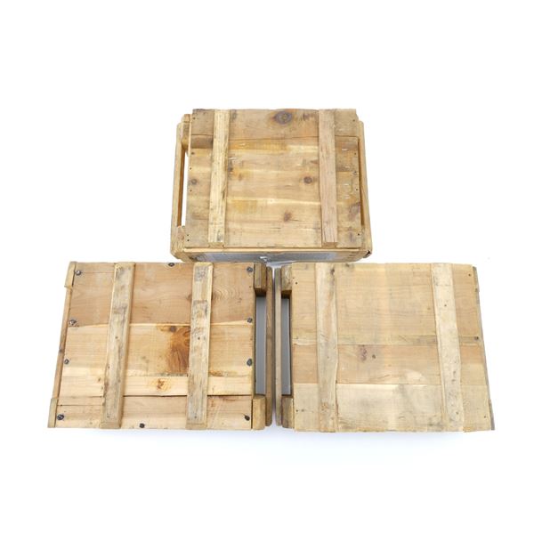 CHINESE MILITARY WOODEN AMMO CRATE LOT