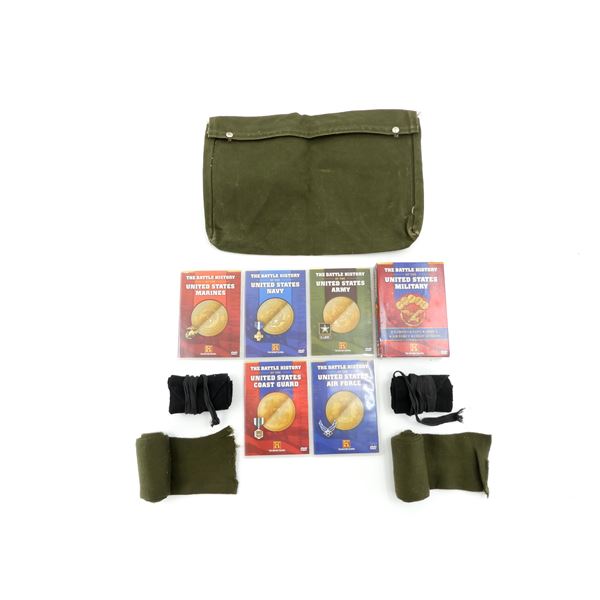 ASSORTED MILITARY ACCESSORIES / DVD'S LOT