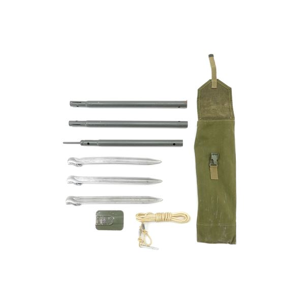GERMAN MILITARY TENT POLE SET IN CARRIER BAG