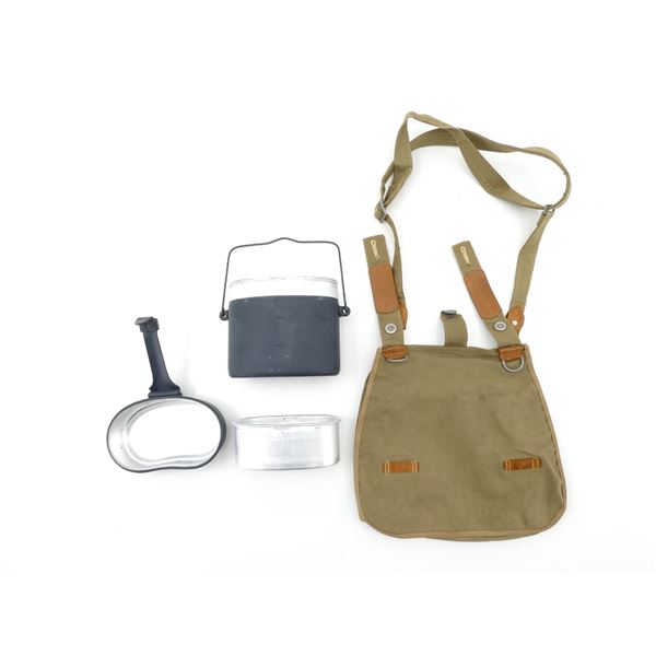 POST-WWII GERMAN / WEST GERMAN CANTEEN AND BREAD BAG LOT