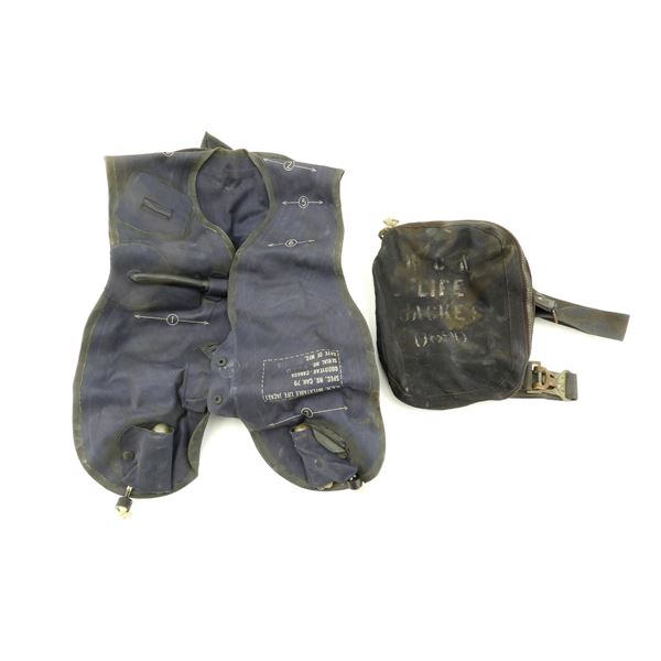 WWII CANADIAN NAVY LIFE JACKET KIT