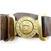 Image 3 : WWI BRITISH MILITARY STYLE LEATHER BELT