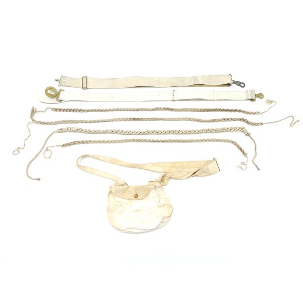 ASSORTED MILITARY BELT, STRAPS, ETC. LOT