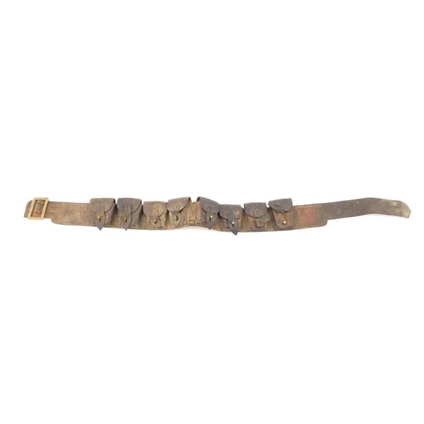 WWI CANADIAN MILITARY LEATHER AMMO BELT