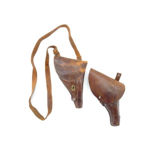 UNKNOWN MILITARY HOLSTERS LOT