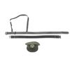 Image 1 : ASSORTED MILITARY DUTY BELTS AND PEAKED CAP LOT