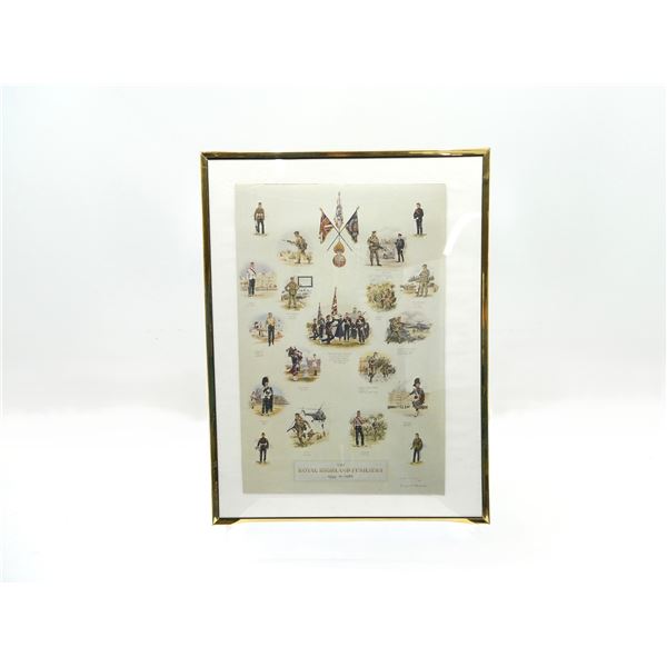 "THE ROYAL HIGHLAND FUSILIERS 1959-1984" FRAMED PRINT