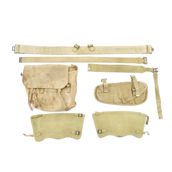 WWII CANADIAN P37 WEBBING LOT