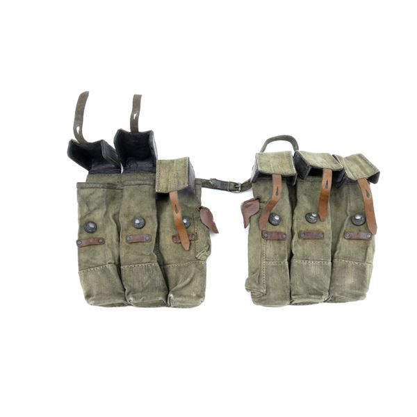 WWII GERMAN MILITARY MP44 MAGAZINE POUCH LOT