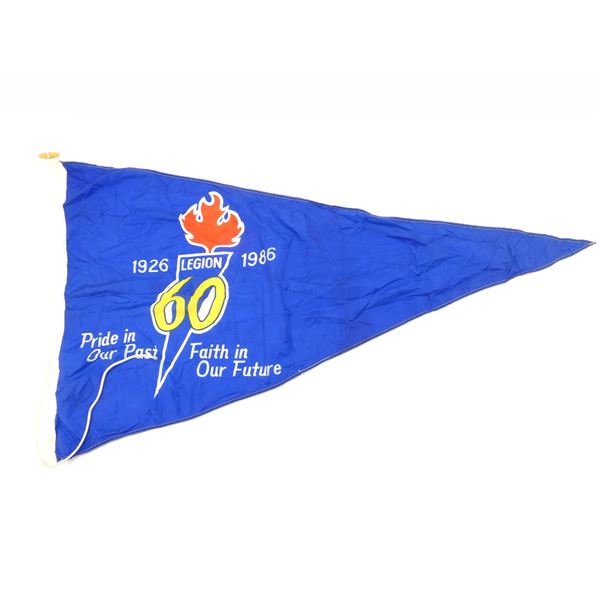 CANADIAN LEGION 60 YEAR ANNIVERSARY FLAG