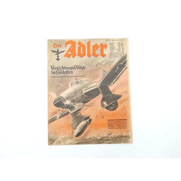 WWII GERMAN "DER ADLER" MAGAZINE