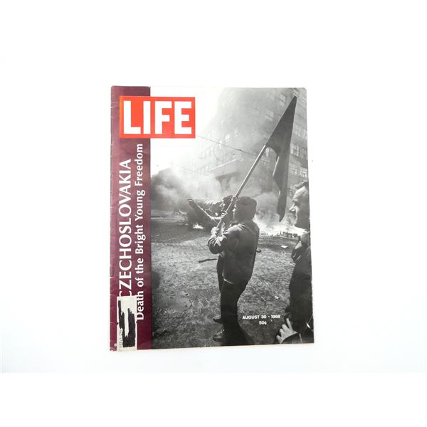 "CZECHOSLOVAKIA, DEATH OF THE BRIGHT YOUNG FREEDOM" LIFE MAGAZINE