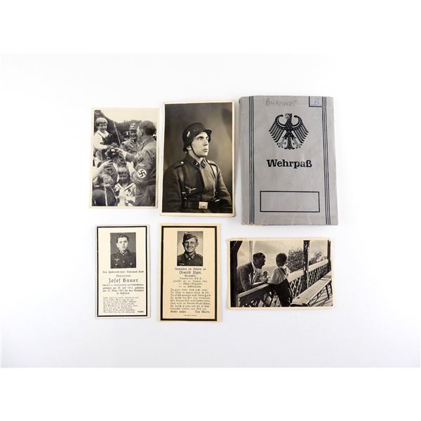 ASSORTED WWII / 1970'S GERMAN MILITARY DEATH CARDS, PROPAGANDA CARDS, ETC. LOT