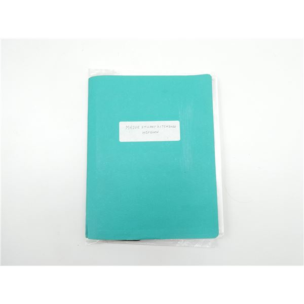 ASSORTED WWII / POST-WWII CANADIAN MAJOR STUART KITCHENER HEPBURN FILES LOT