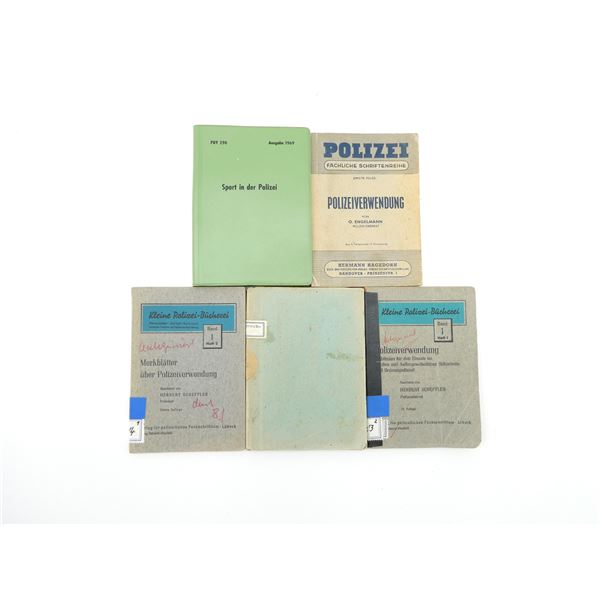 ASSORTED GERMAN POLICE HANDBOOKS / BOOKLETS LOT