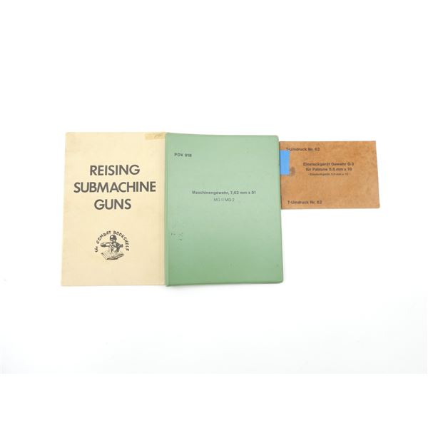 ASSORTED MILITARY WEAPON MANUALS LOT