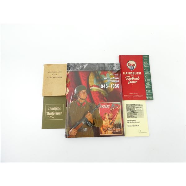 ASSORTED GERMAN / HUNGARIAN MILITARY MANUALS / BOOK LOT