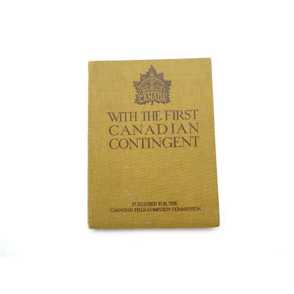 "WITH THE FIRST CANADIAN CONTINGENT" BOOK