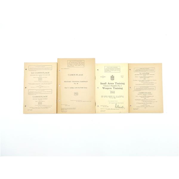 ASSORTED WWII CANADIAN / BRITISH MILITARY MANUALS LOT