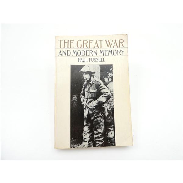 "THE GREAT WAR AND MODERN MEMORY" BOOK