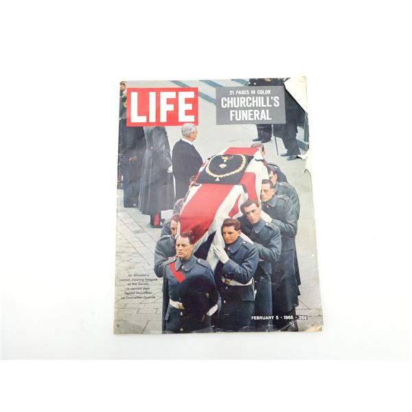 "CHURCHILL'S FUNERAL" LIFE MAGAZINE