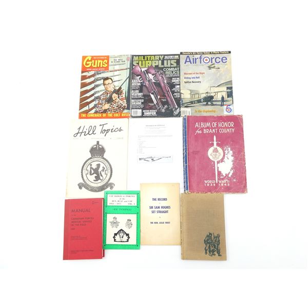 ASSORTED MILITARY BOOK, MAGAZINE, ETC. LOT