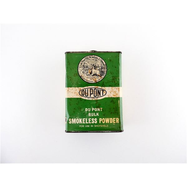 COLLECTIBLE DUPONT EMPTY BLACK POWDER TIN