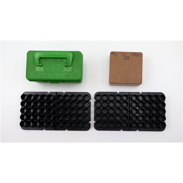 ASSORTED PLASTIC AMMO CONTAINERS / TRAYS LOT