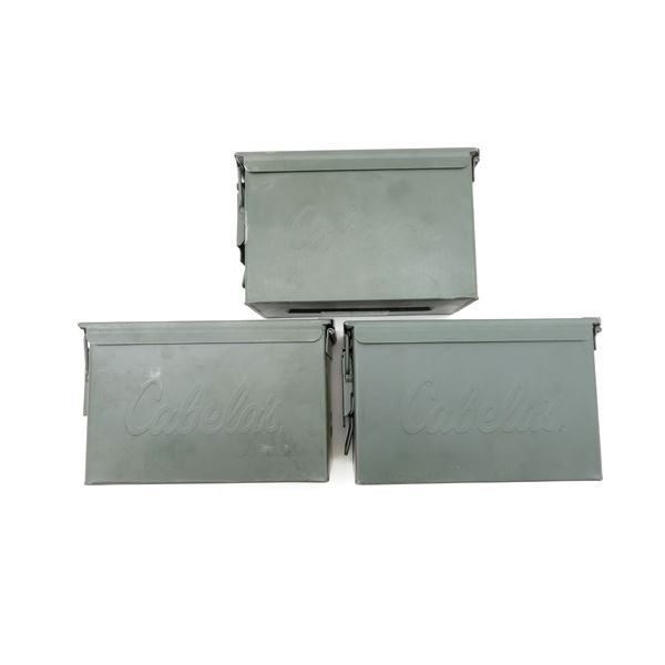 ASSORTED METAL AMMO TIN LOT