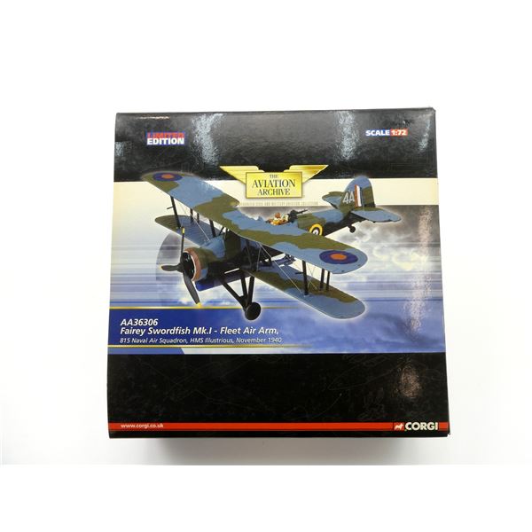 CORGI FAIREY SWORDFISH MK.I-FLEET AIR ARM MODEL PLANE