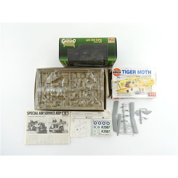 ASSORTED BRITISH MILITARY MODEL KITS LOT