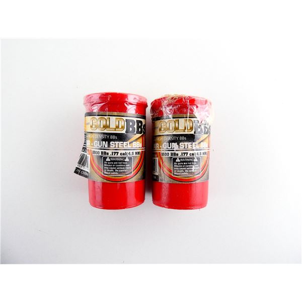 FIRE POWER GOLD .177 (4.5MM) CALIBER STEEL BB'S LOT