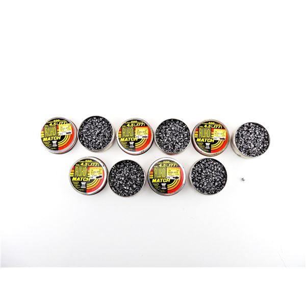 RUKO MATCH .177 (4.5MM) CALIBER PELLETS LOT
