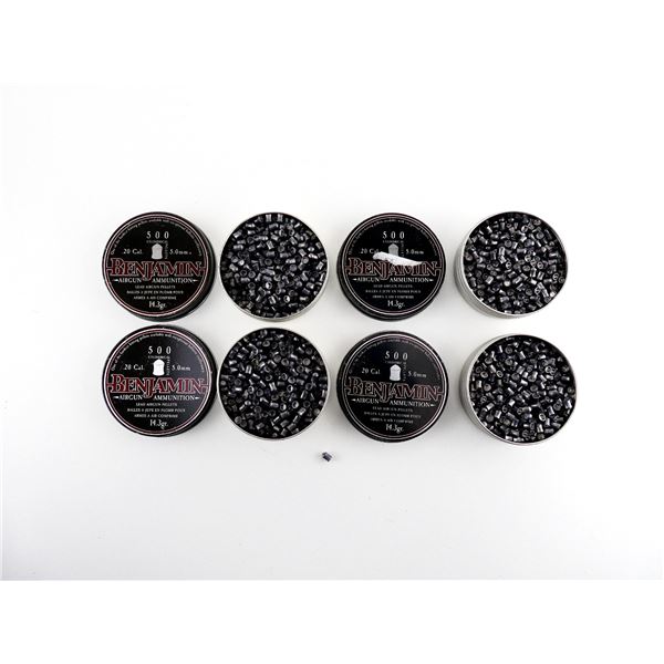 BENJAMIN .20 (5MM) CALIBER PELLETS LOT
