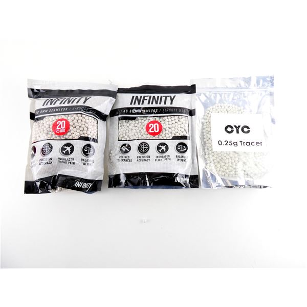 ASSORTED 6MM AIRSOFT BB'S LOT