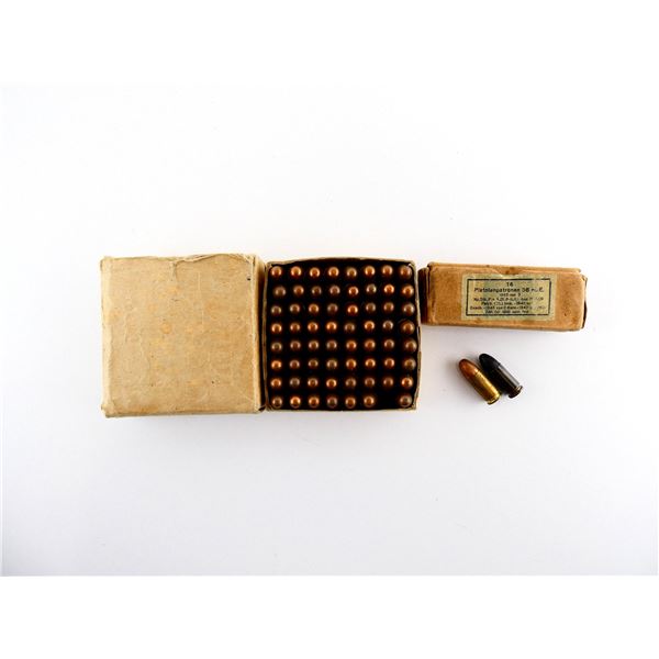 ASSORTED WWII CANADIAN AND GERMAN MILITARY 9MM LUGER AMMO LOT