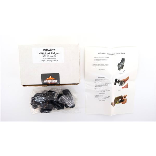 NEW WICKED RIDGE CROSSBOW WRA052 ACUDRAW 52 AUTO RETRACTABLE ROPE COCKING DEVICE LOT