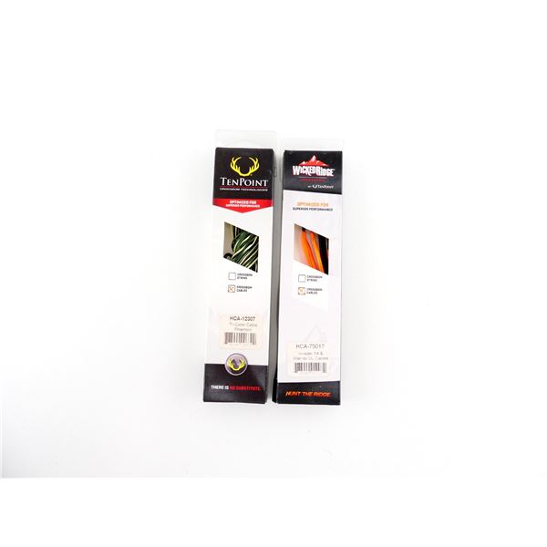 ASSORTED TEN POINT HCA-12307 TRI-COLOR CABLE PHANTOM CROSSBOW CABELS AND TEN POINT HCA-75017 INVADER