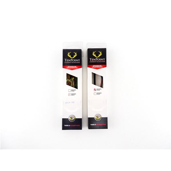 ASSORTED TEN POINT HCA-124 CROSSBOW CABELS AND TEN POINT HCA-11716-S TITAN SS CROSSBOW STRING LOT