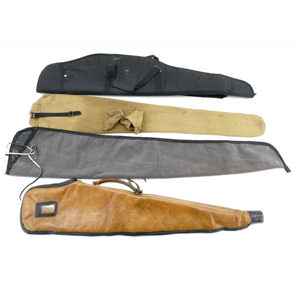 ASSORTED SOFT PADDED AND NON-PADDED RIFLE CASES LOT