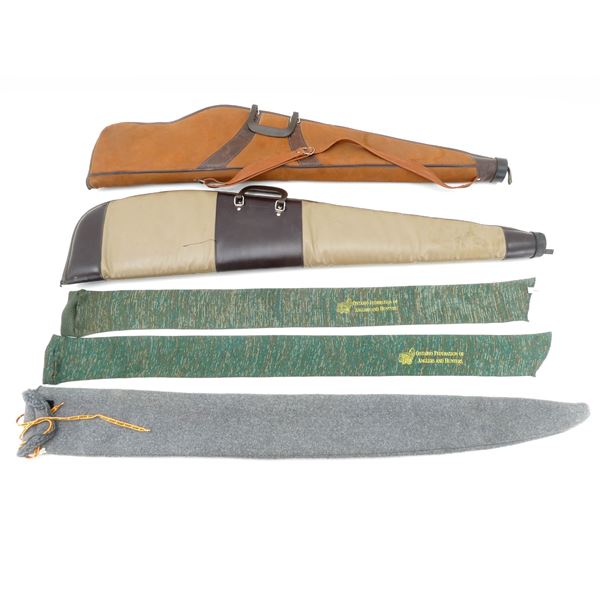 ASSORTED SOFT PADDED RIFLE CASES AND GUN SOCKS LOT