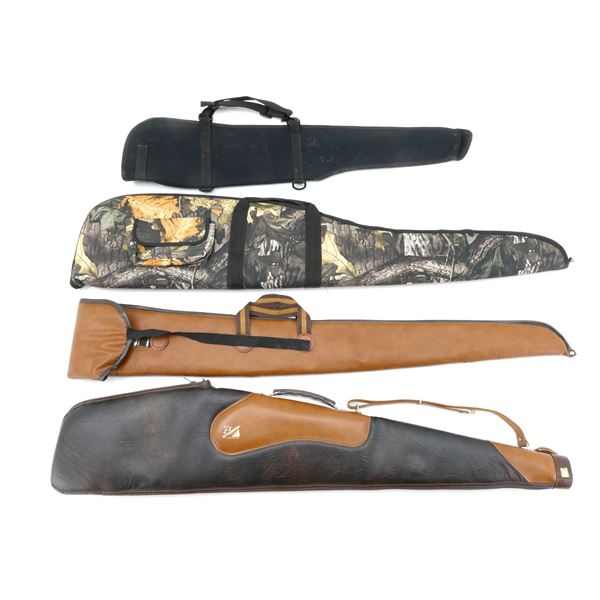 ASSORTED SOFT PADDED RIFLE CASES AND NYLON SCABBARD LOT