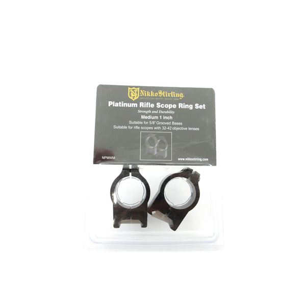 NIKKO STIRLING PLATINUM RIFLE SCOPE RING SET