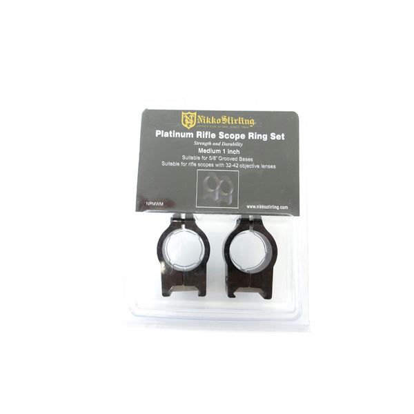 NIKKO STIRLING PLATINUM RIFLE SCOPE RING SET