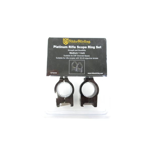 NIKKO STIRLING PLATINUM RIFLE SCOPE RING SET