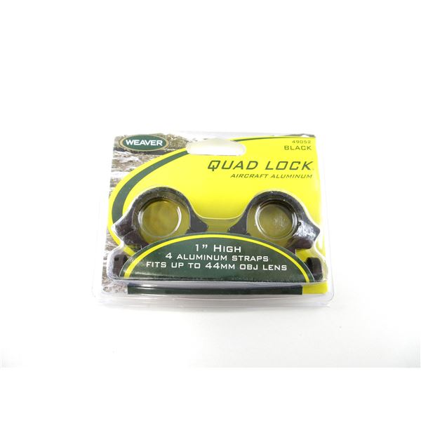 WEAVER 1" HIGH QUAD LOCK RINGS