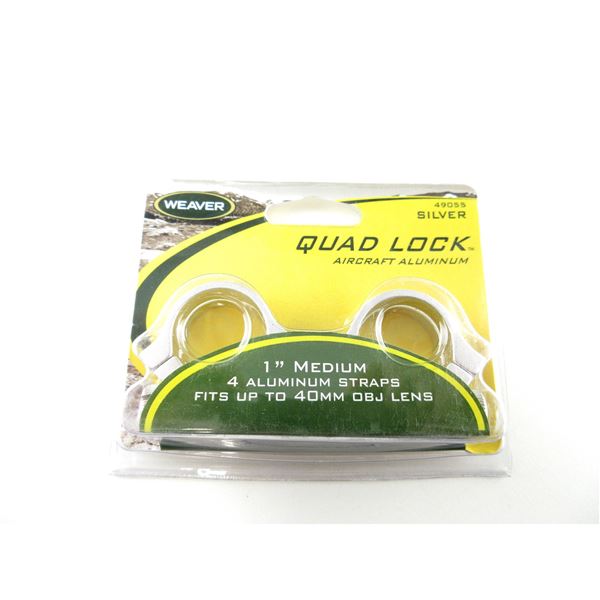 WEAVER 1" HIGH QUAD LOCK RINGS