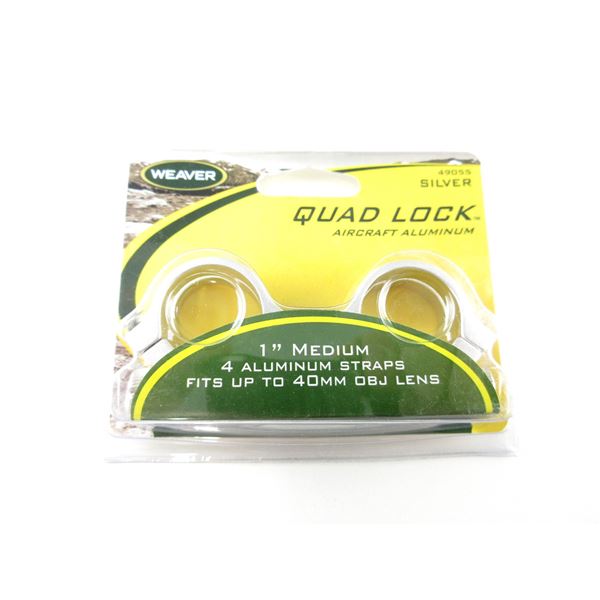 WEAVER 1" HIGH QUAD LOCK RINGS