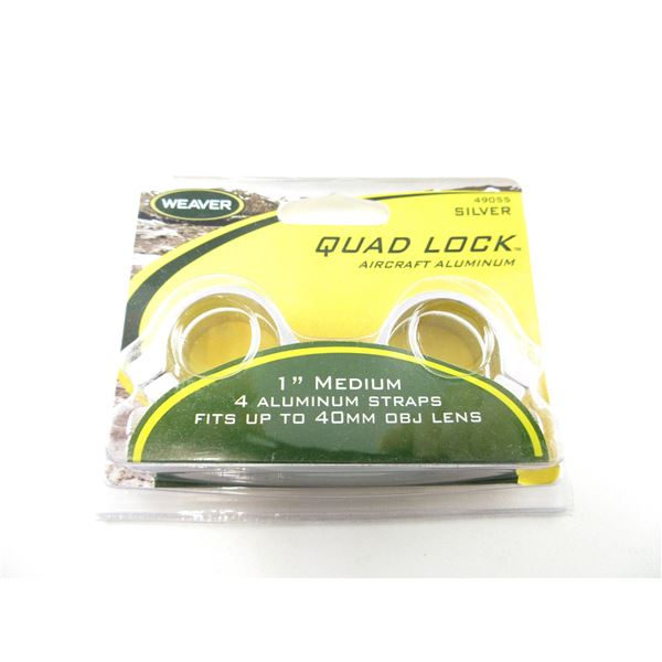 WEAVER 1" HIGH QUAD LOCK RINGS