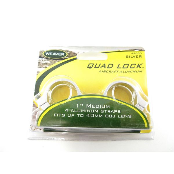 WEAVER 1" HIGH QUAD LOCK RINGS